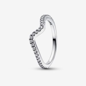 Sparkling Wave Ring Sterling silver