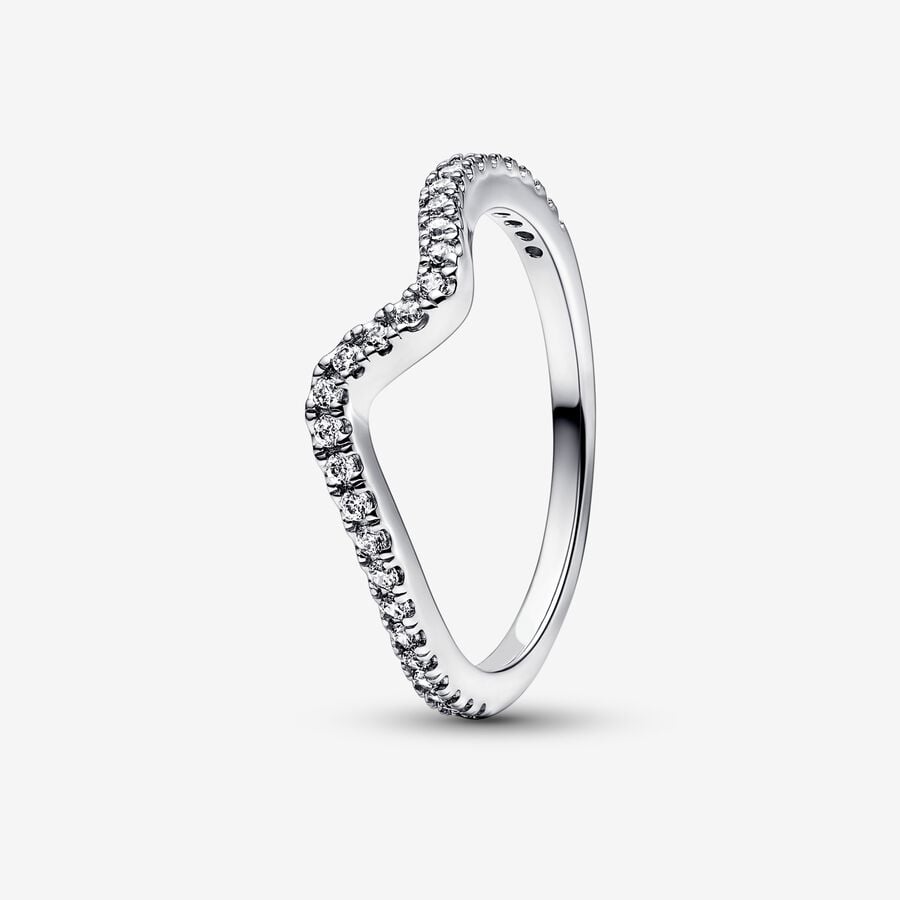 Sparkling Wave Ring Sterling silver