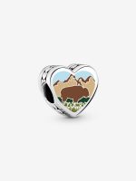 North Dakota Heart Charm