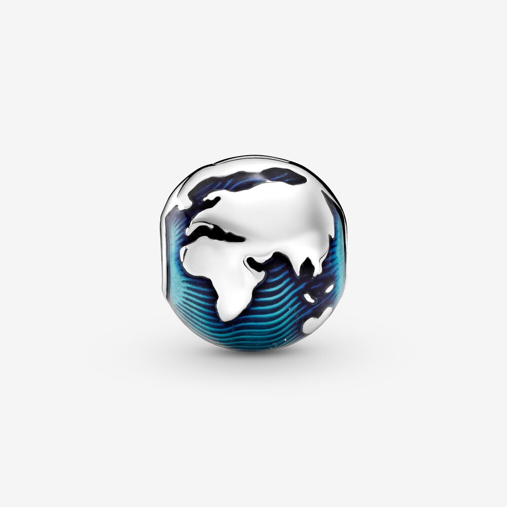 Blue Globe Clip Charm - Image 2