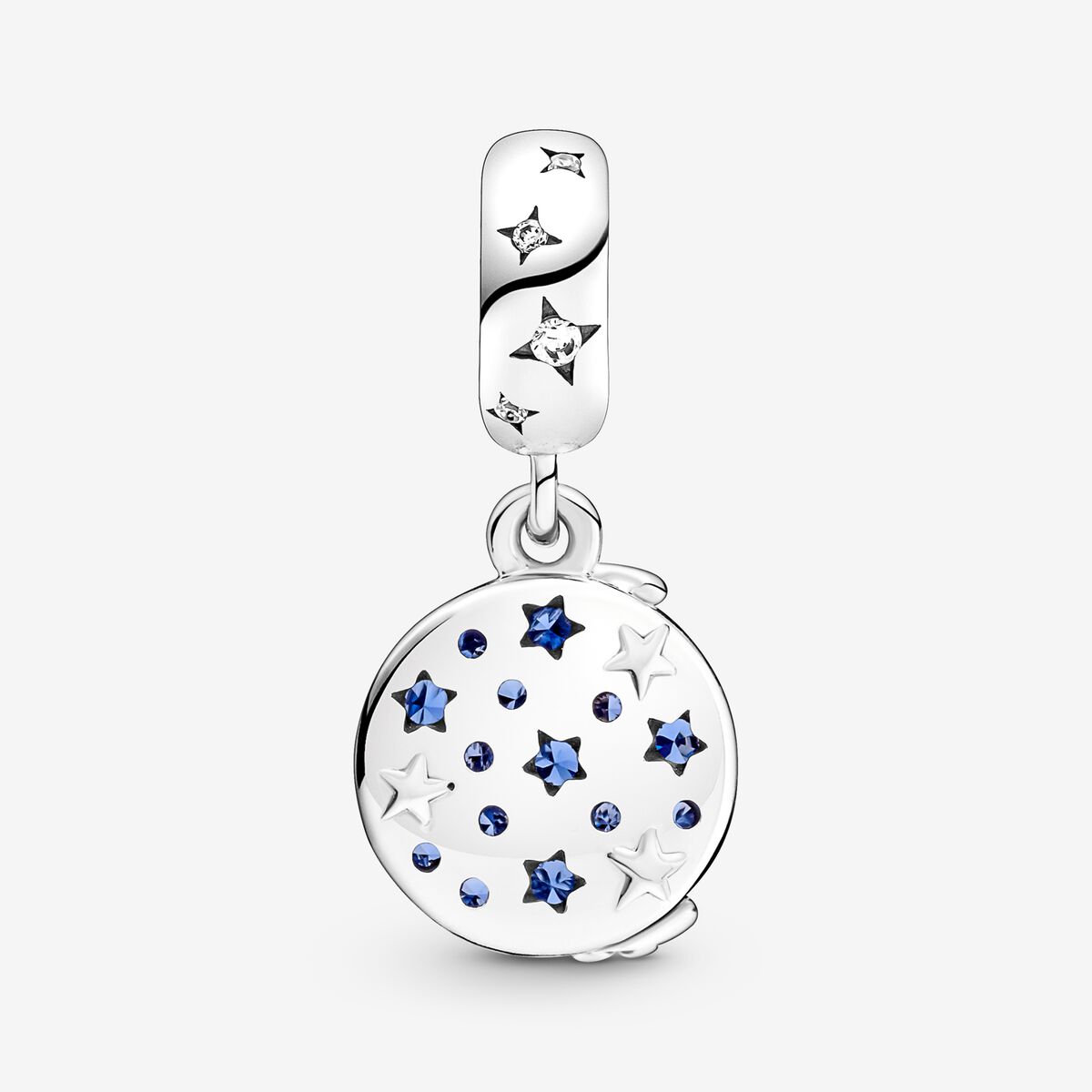 Santa Claus On The Moon Double Dangle Charm - Image 2