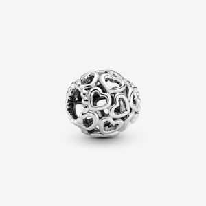 Hearts All Over Charm Sterling silver