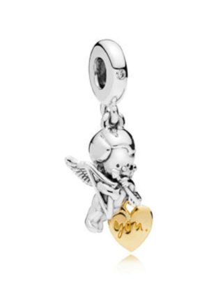 Cupid and Heart Charm- Shine
