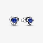 September Eternity Circle Stud Earrings