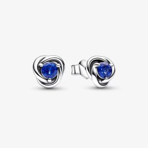 September Eternity Circle Stud Earrings