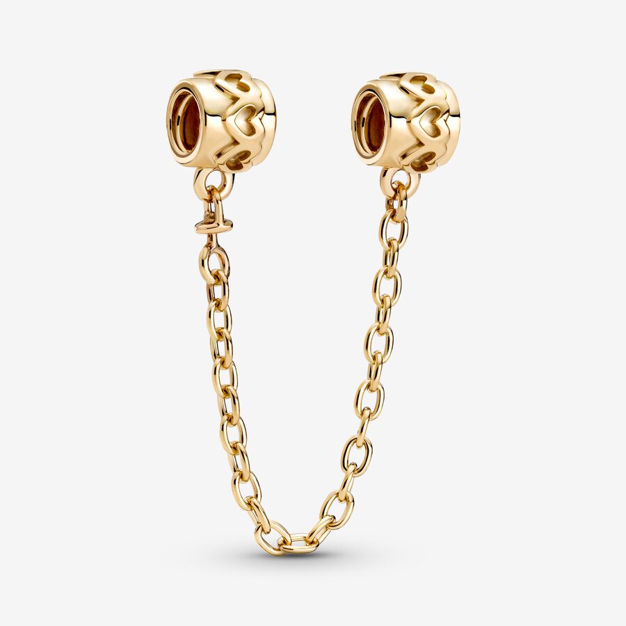 Hearts Safety Chain Charm - Image 3