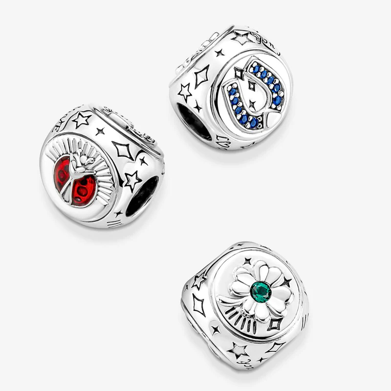 Clover, Horseshoe & Ladybird Charm - Image 3