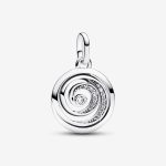 Gratitude Spiral Medallion Charm