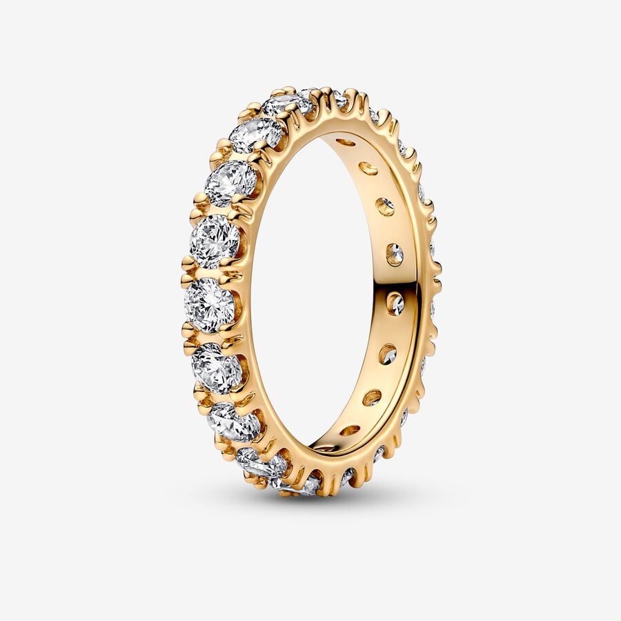 Sparkling Row Eternity Ring