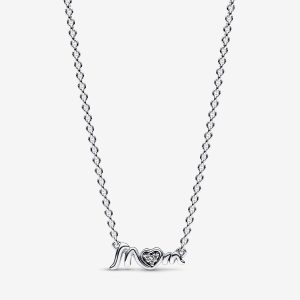 Mom Pavé Necklace Necklace