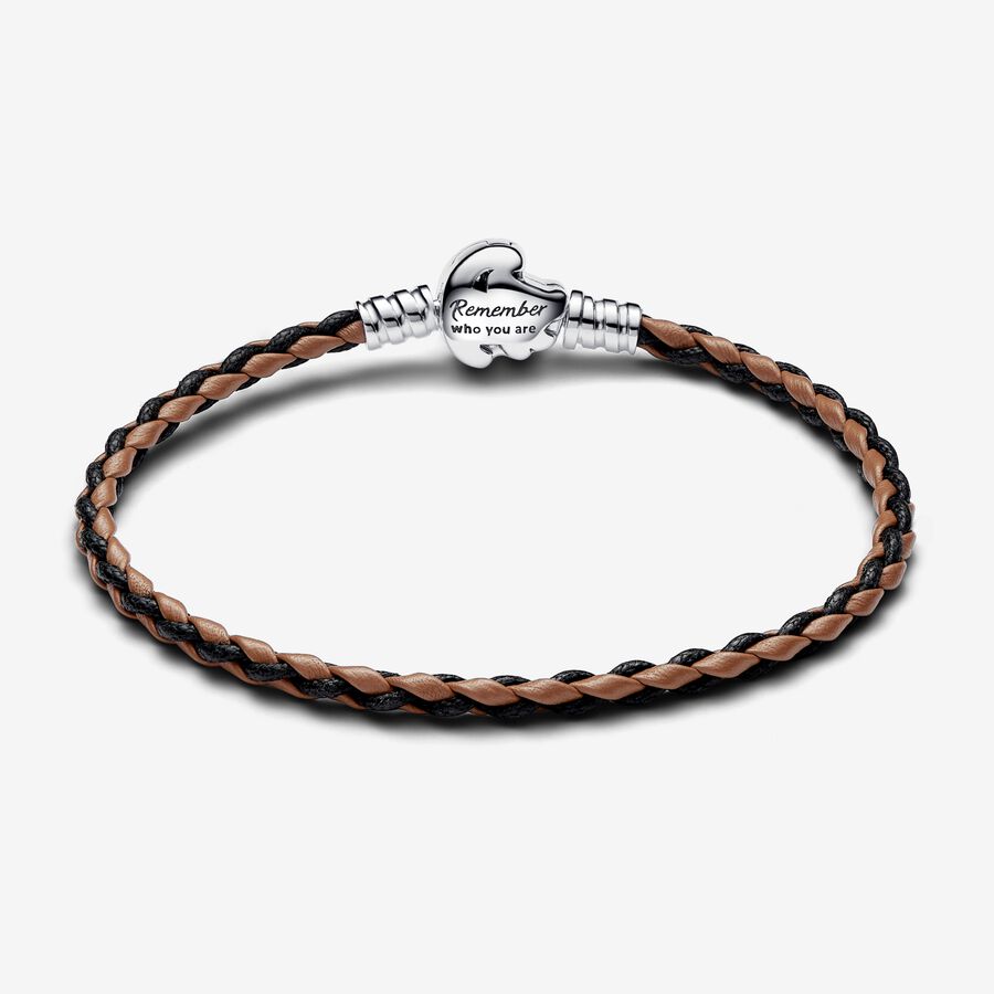 Moments Braided Leather Bracelet - Image 2