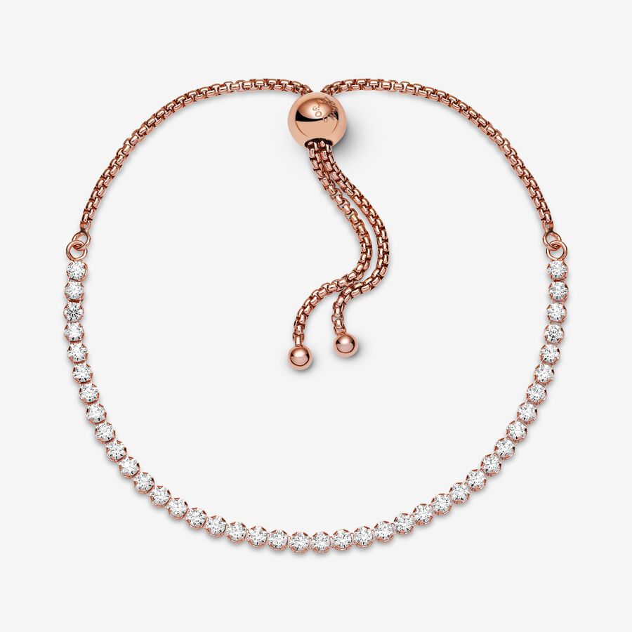 Sparkling Slider Tennis Bracelet - Image 7