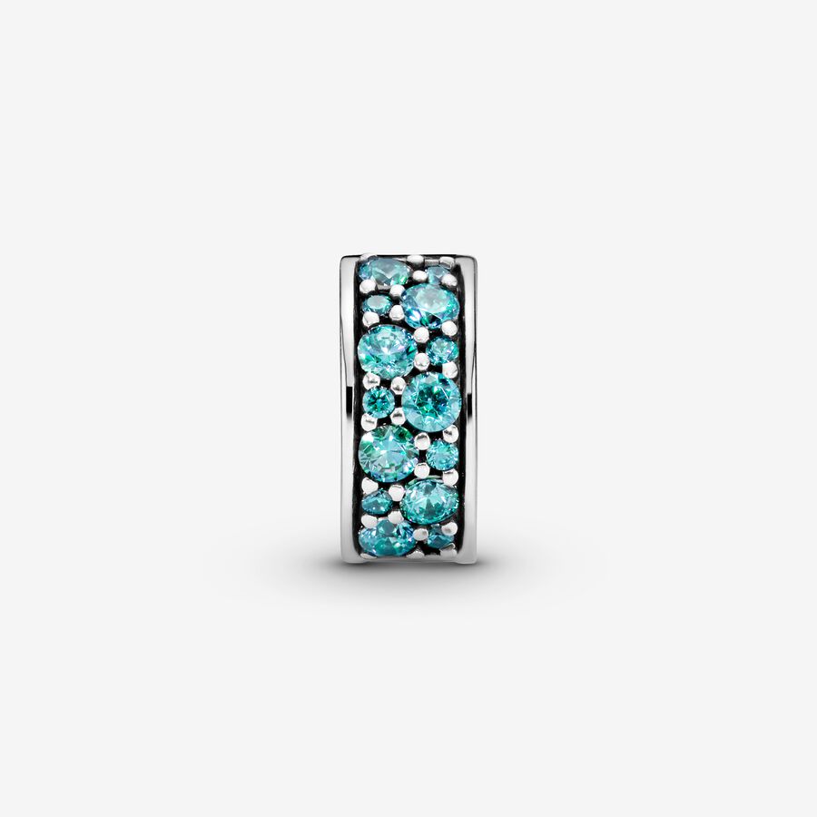 Teal Pavé Clip Charm - Image 3