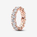Alternating Sparkling Band Ring