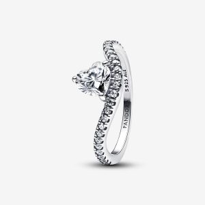 Golvend Pavé Hart Ring