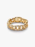 Pavé Cuban Chain Ring