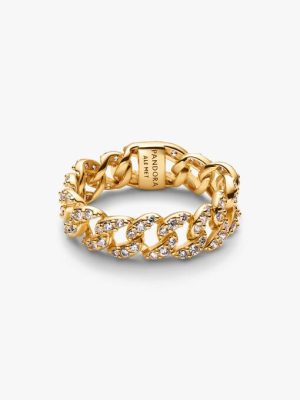 Pavé Cuban Chain Ring