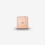 Sparkling Dice Charm Rose gold plated