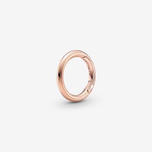 Round Openable Link Rose gold plated