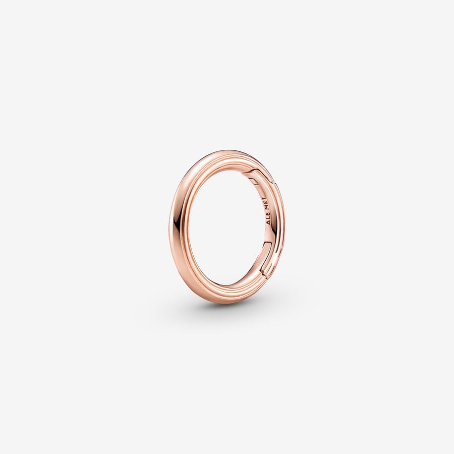 Round Openable Link Rose gold plated
