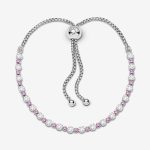 Pink & Clear Sparkle Slider Bracelet