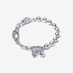 Heart & Butterfly Bracelet Set