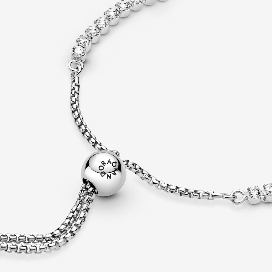 Sparkling Slider Tennis Bracelet - Image 4