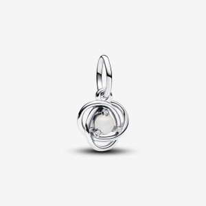 June Freshwater Cultured Pearl Eternity Circle Dangle Charm