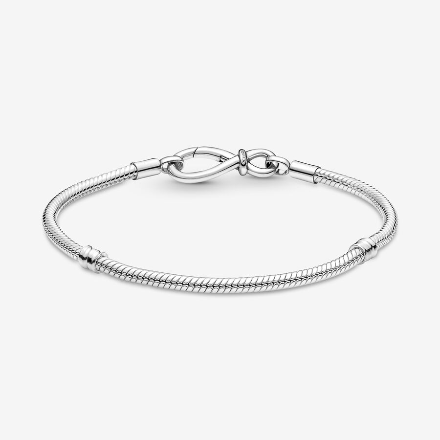 Infinity Knot Snake Chain Bracelet - Image 3