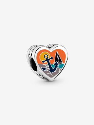 Rhode Island Heart Charm