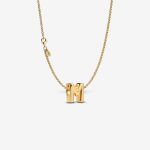 Letter M Charm Necklace