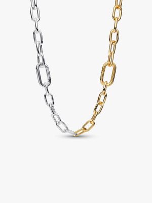Two-tone Link Chain Necklace