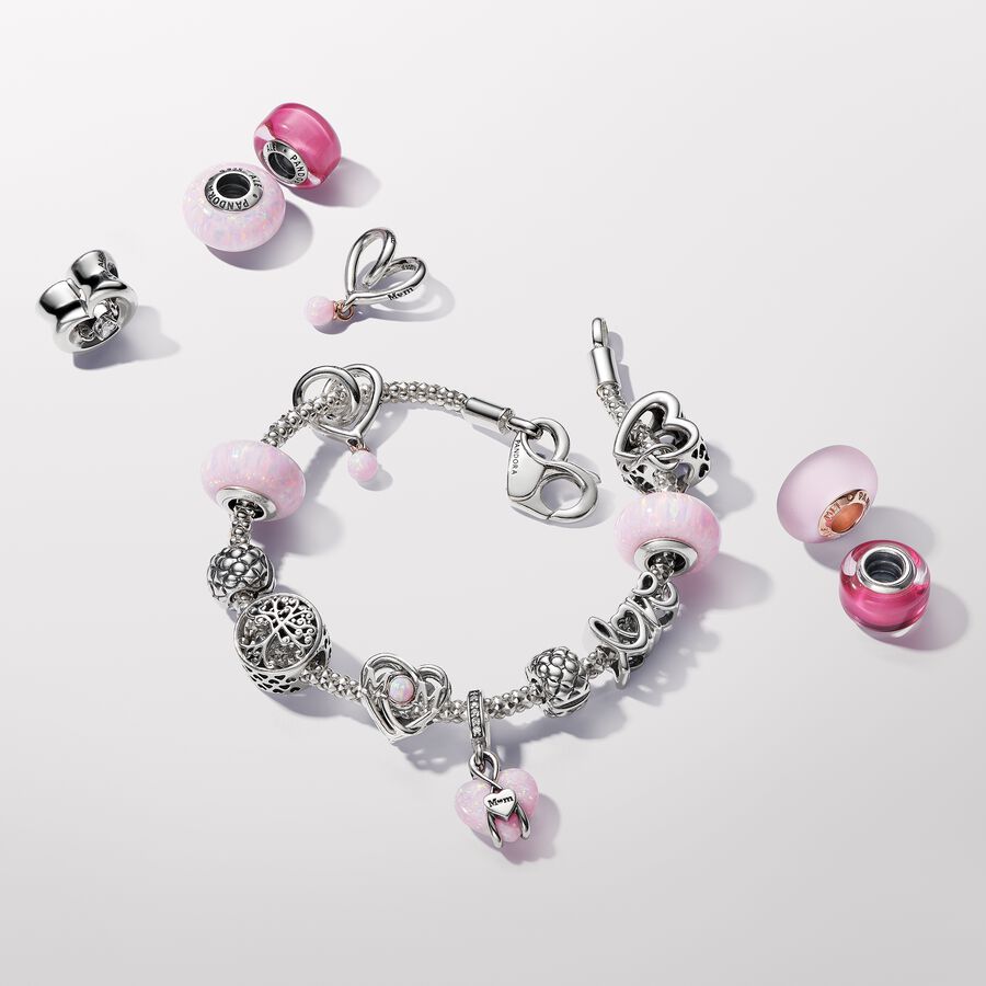 Two-tone Wrapped Heart Charm - Image 3