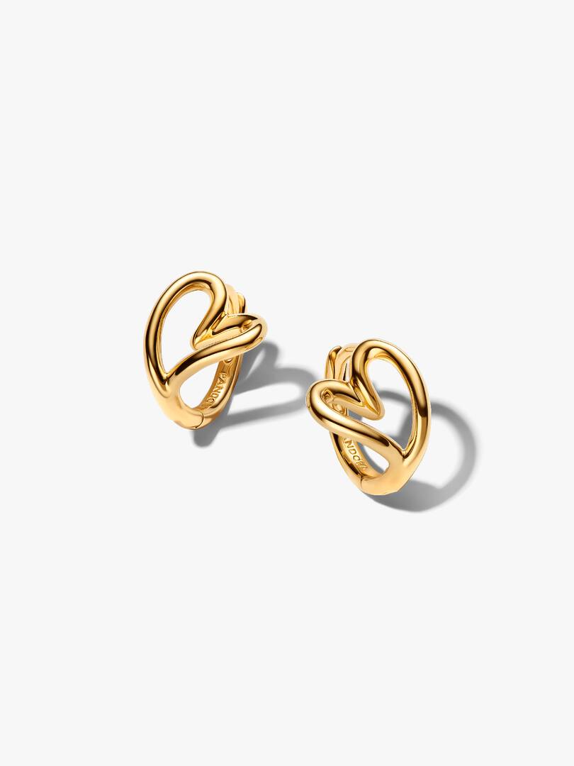 Shaped Heart Small Hoop Earrings