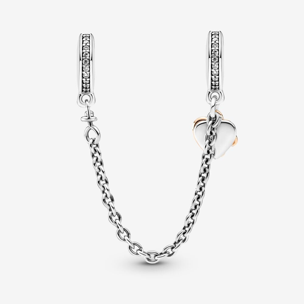 Family Heart Safety Chain Charm - Image 2