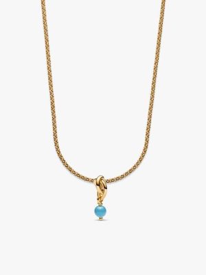 14k Gold Plated December Birthstone Necklace Set