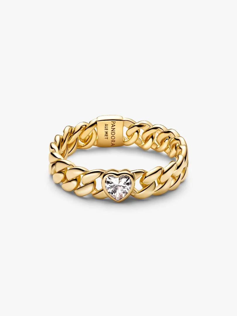 Heart Cuban Chain Ring - Image 2