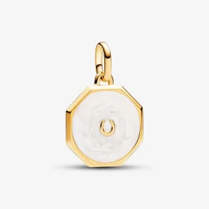 Lucky Horseshoe Medallion Charm
