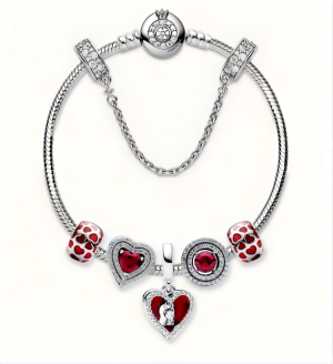 "Blazing Whispers" Charm Bracelet Set