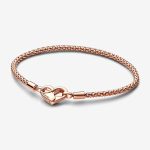 Rose Gold Studded Chain Bracelet