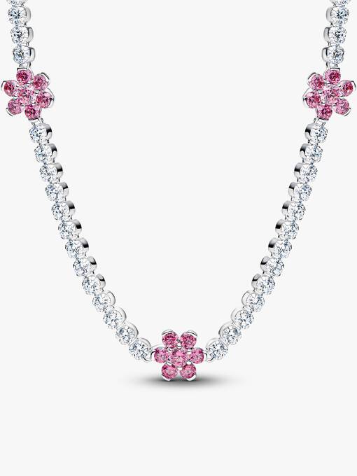 Pink Herbarium Bloom Earring & Necklace Set - Image 2