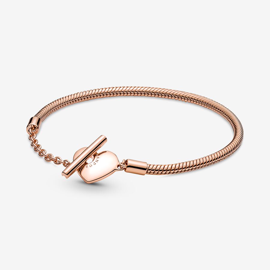 Heart T-Bar Bracelet and Radiant Heart Charm Set - Image 3