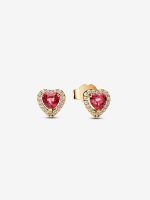 Elevated Heart Stud Earrings