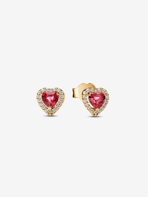 Elevated Heart Stud Earrings