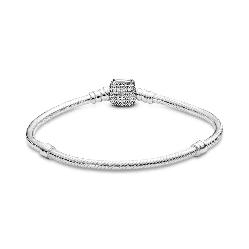 Signature Pavé Clasp Bracelet Clear CZ - Image 2