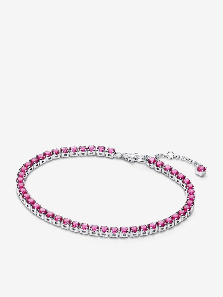 Sparkling Pink Tennis Jewelry Set - Image 3
