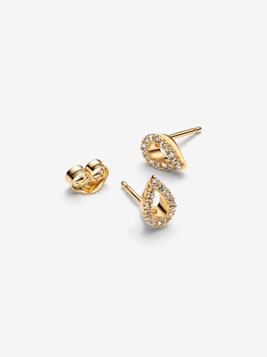 Lab-grown Diamond Pavé Stud Earrings - Image 2