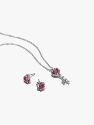 Elevated Heart Key Jewelry Gift Set