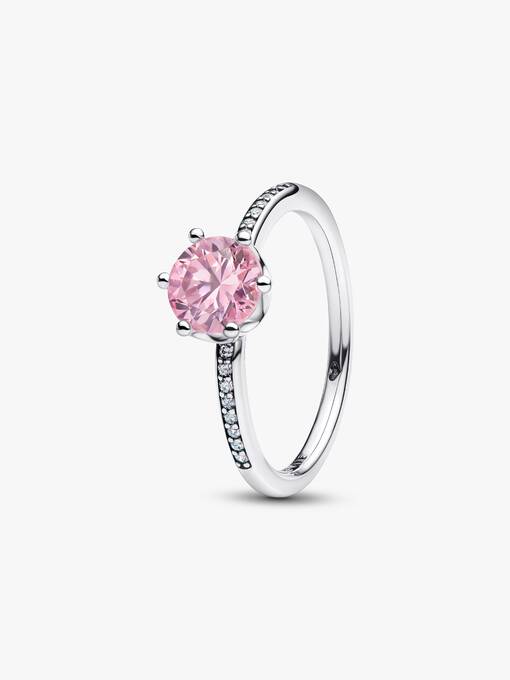 Pink Sparkling Crown Ring
