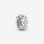 White Flower Spacer Charm